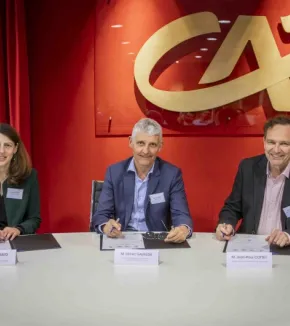 Laura Chaubard, Olivier Gavalda et Jean-Paul Cottet le 26 mars 2024