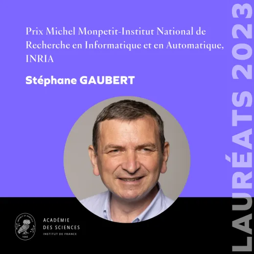 Stéphane Gaubert lauréat 2023 du prix Michel Monpetit - Inria de l'Académie des Sciences