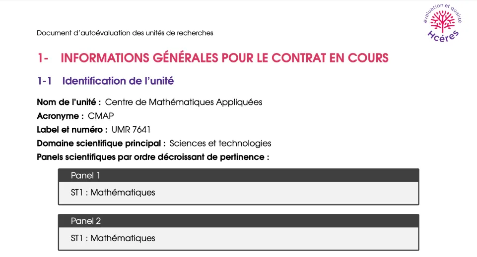 Visite Hcéres 