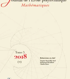 Tome 5 - volume 2 - 2018 - Journal de l'École polytechnique 