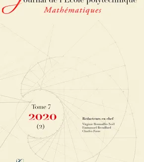 Tome 7, volume 2 - 2020 - Journal de l'École polytechnique 