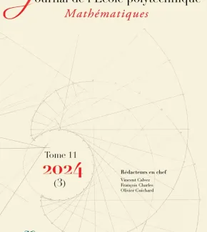 Tome 11, volume 3 - 2024 - Journal de l'École polytechnique
