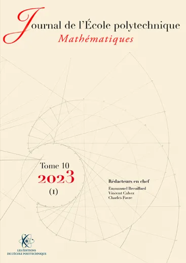 Tome 10, volume 1 - 2023 - Journal de l'École polytechnique