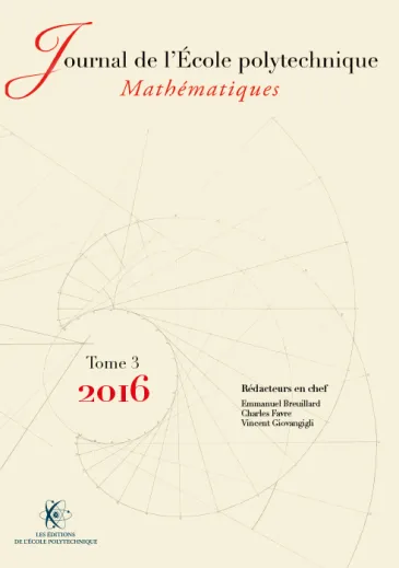 Tome 3 - 2016 - Journal de l'École polytechnique