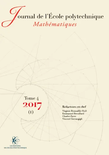 Tome 4 - volume 1 - 2017 - Journal de l'École polytechnique
