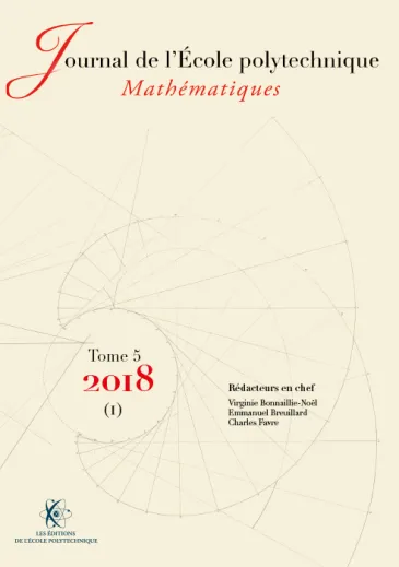 Tome 5 - volume 1 - 2018 - Journal de l'École polytechnique