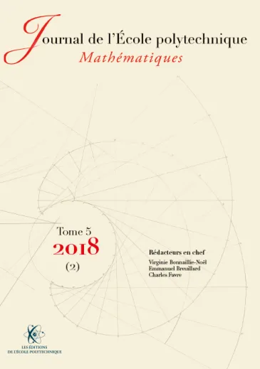 Tome 5 - volume 2 - 2018 - Journal de l'École polytechnique