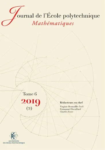 Tome 6, volume 2 - 2019 - Journal de l'Ecole polytechnique