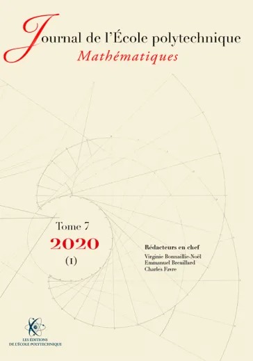 Tome 7, volume 1 - 2020 - Journal de l'École polytechnique