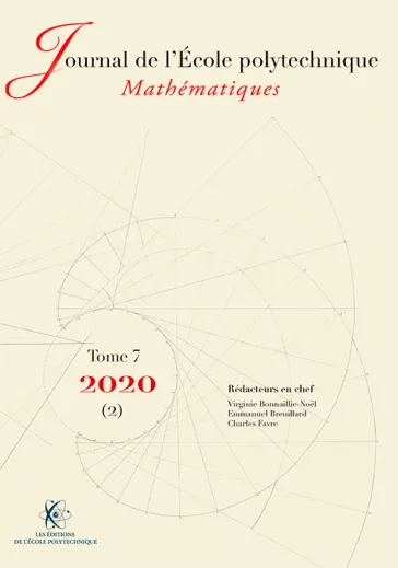Tome 7, volume 2 - 2020 - Journal de l'École polytechnique