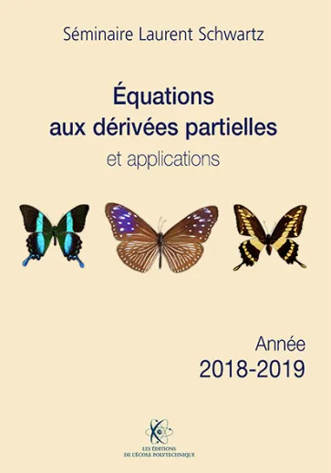 Équations aux dérivées partielles et applications 2018-2019