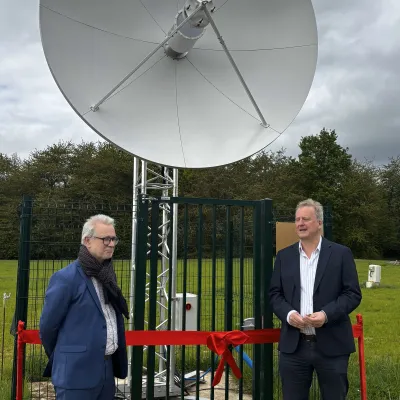 Inauguration de l'antenne Bande S - SYLVIE 
