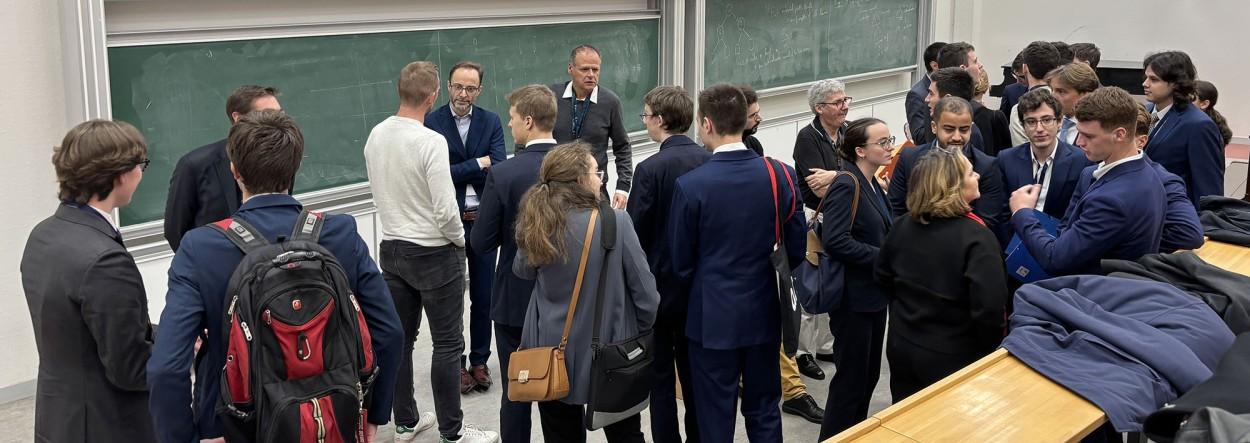 Rencontre à l’X avec les élèves du PA SDS et du CSEP le 27 novembre 2024. / Photo : équipe de la Chaire