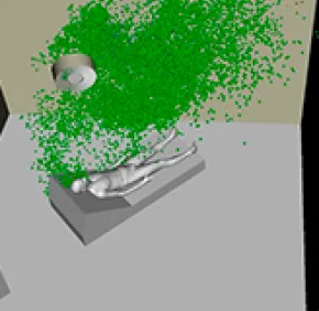 Modéliser les flux d’aérosols dans une chambre de réanimation
