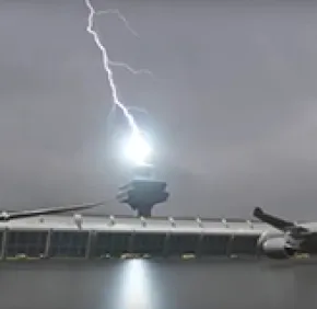 Lorsqu’un laser sert de paratonnerre