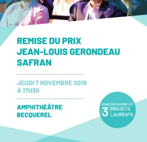 Remise du prix Jean-Louis Gerondeau SAFRAN