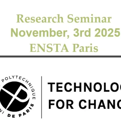 Research Seminar  November, 3rd 2025 ENSTA Paris