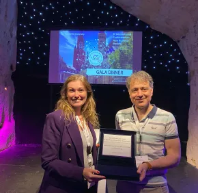 Valentine Georget and Thierry Rayna, winners of the Best Conference Paper Award at the New Business Models conference