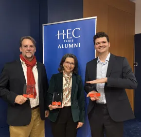 Jonathan Langlois and his thesis supervisors win the HEC Foundation's best paper award