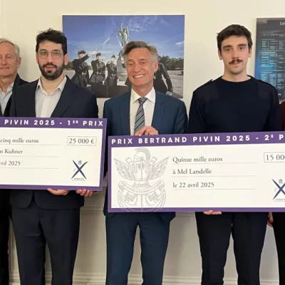 Robin Kuhner , winner of Bertrand Pivin 2025 prize