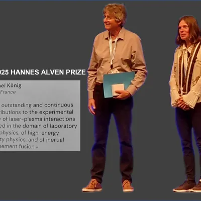 Hannes Alvèn Prize at the 2026 EPS DPP conference