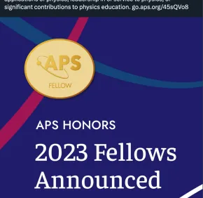 APS HONORS 2023 Fellows Announced