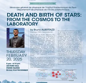 Death and birth of stars : from the cosmos to the laboratory