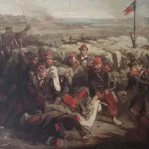 Un tableau restauré au MUS’X : la mort du général Bizot à Sébastopol